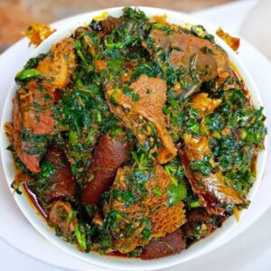 Afang Soup with Eba